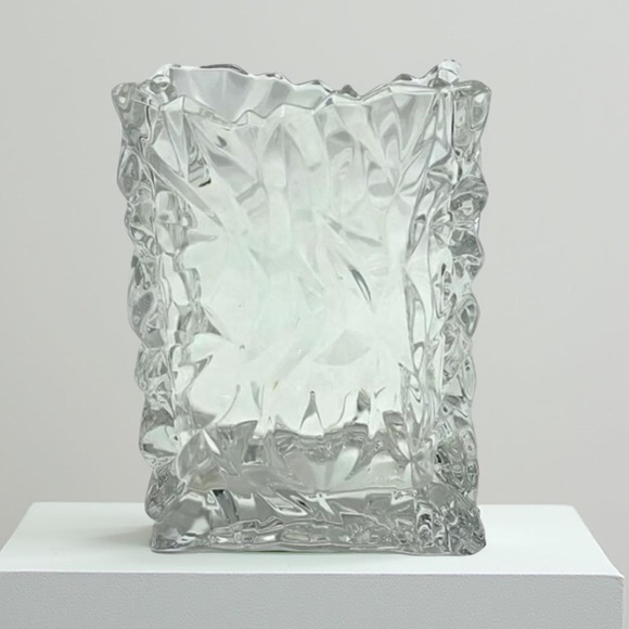 Rosenthal Abstract Crystal Vase Vintage 1970 / 6